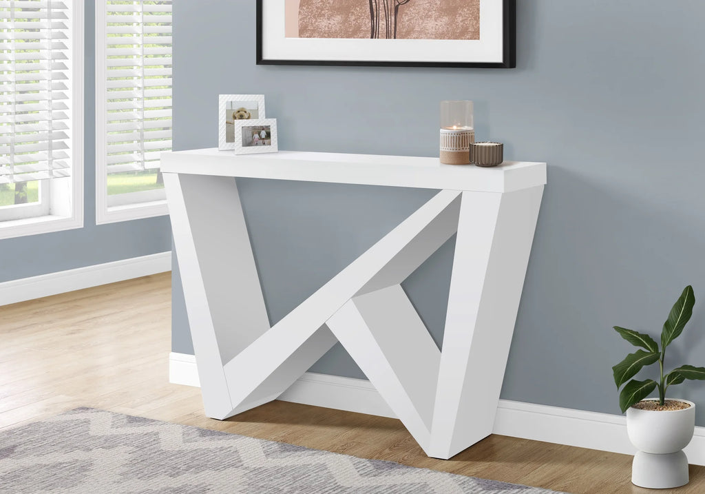 White Narrow Accent Table N735398