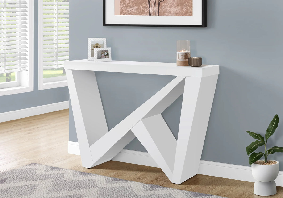 White Narrow Accent Table N735398