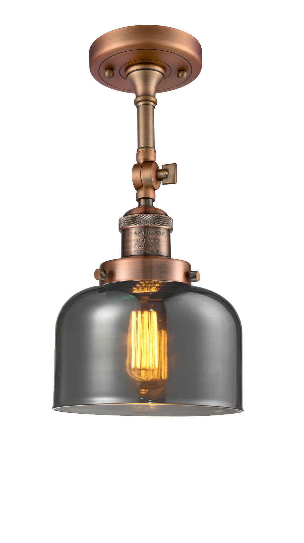 Antique Copper Semi Flush Mount Light U79596