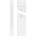 Fluted PVC Pilaster with Capital and Base (Pair) L7242