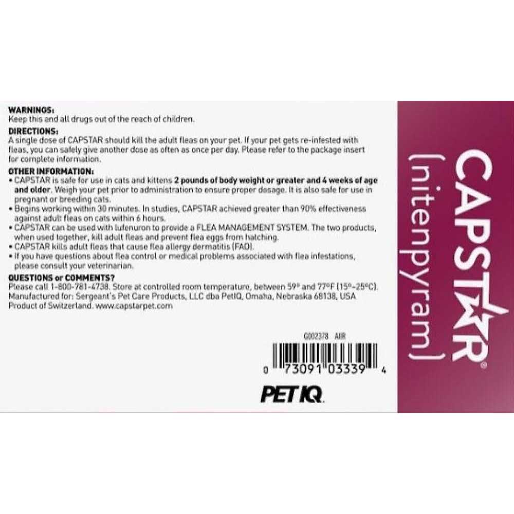 Capstar for Cats O9864