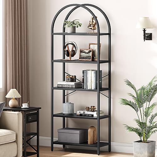 5 Tier Tall Wood Bookcase Z87247
