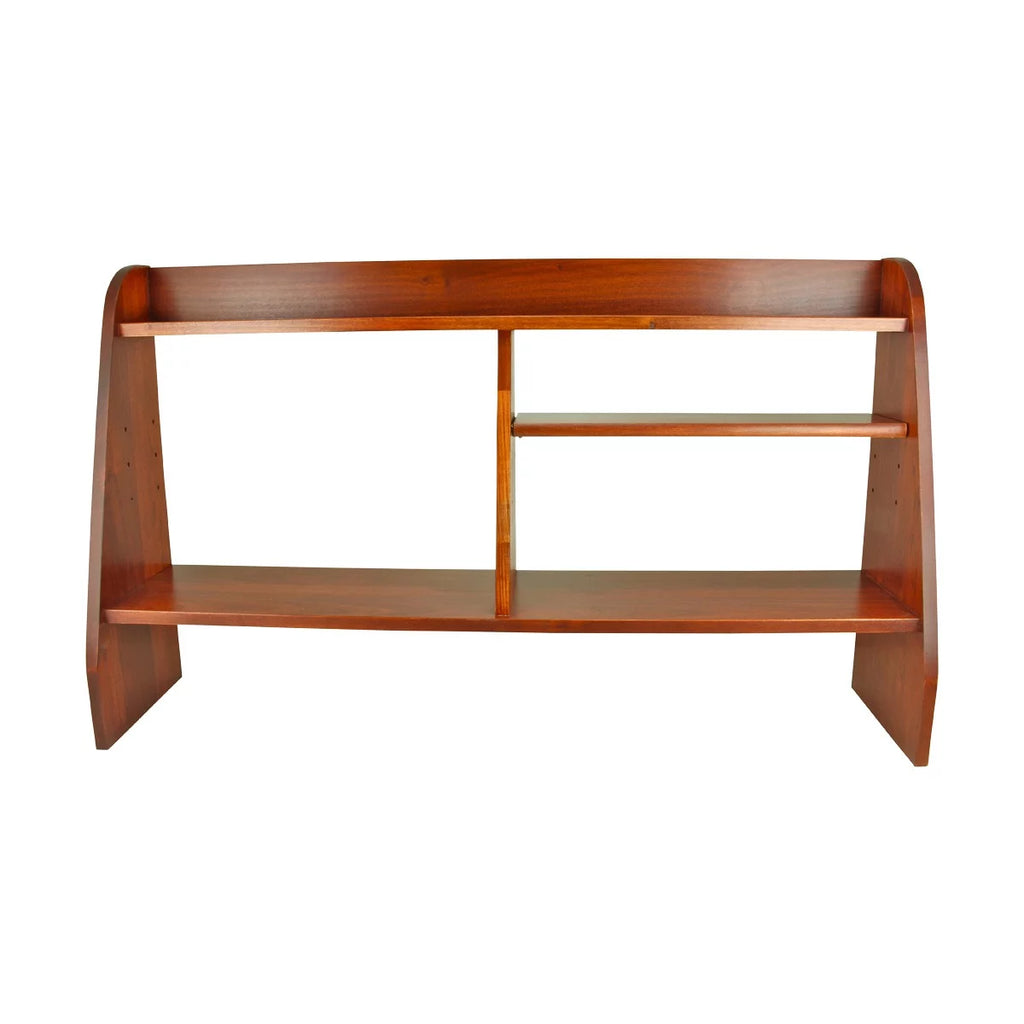 Cherry Stain Hardwood Computer Desk Shelf I23709