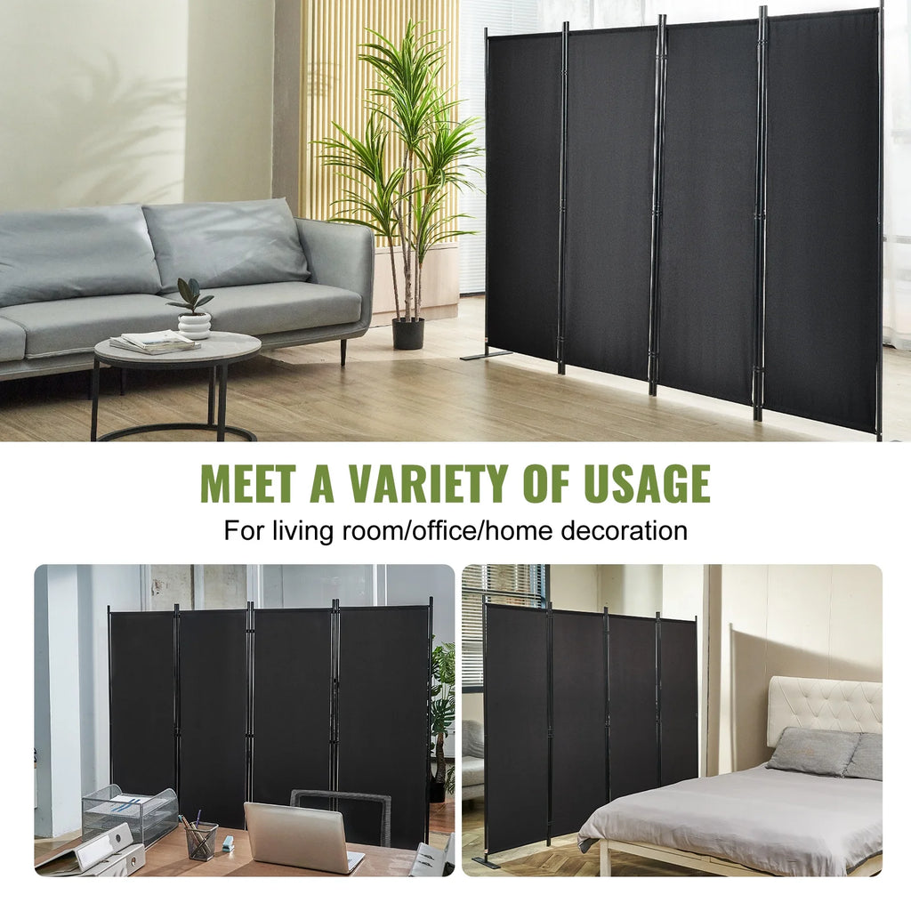 4-Panel Folding Privacy Screen Room Divider C555353