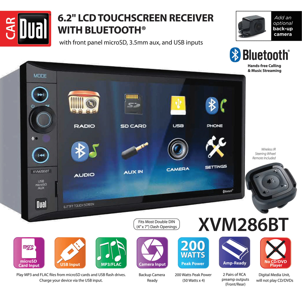 6.2 inch Double DIN Car Stereo H29905