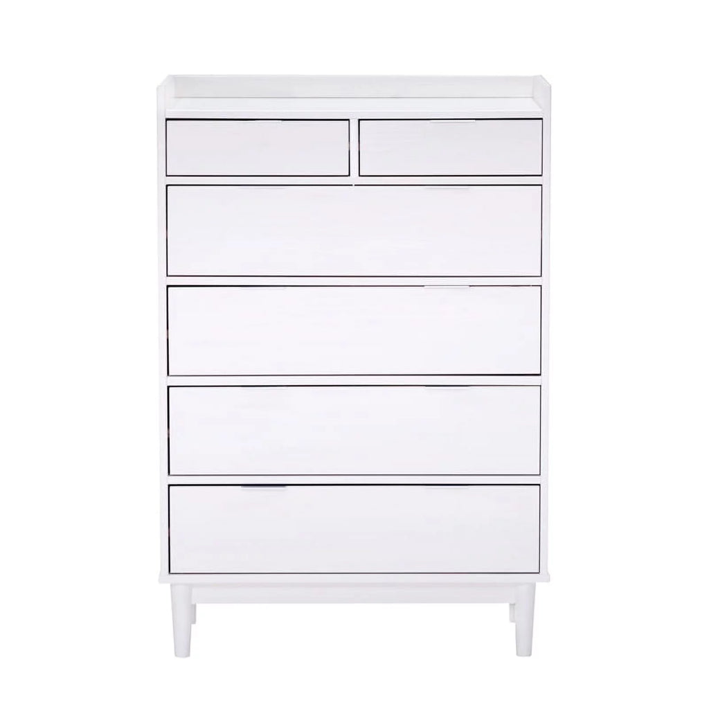 Solid Wood 6-Drawer Chest - White G951276