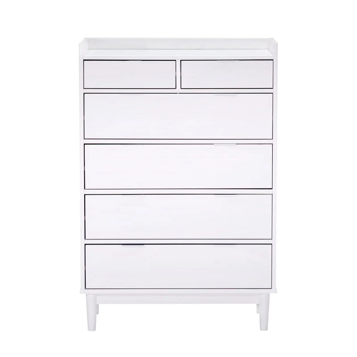 Solid Wood 6-Drawer Chest - White G951276