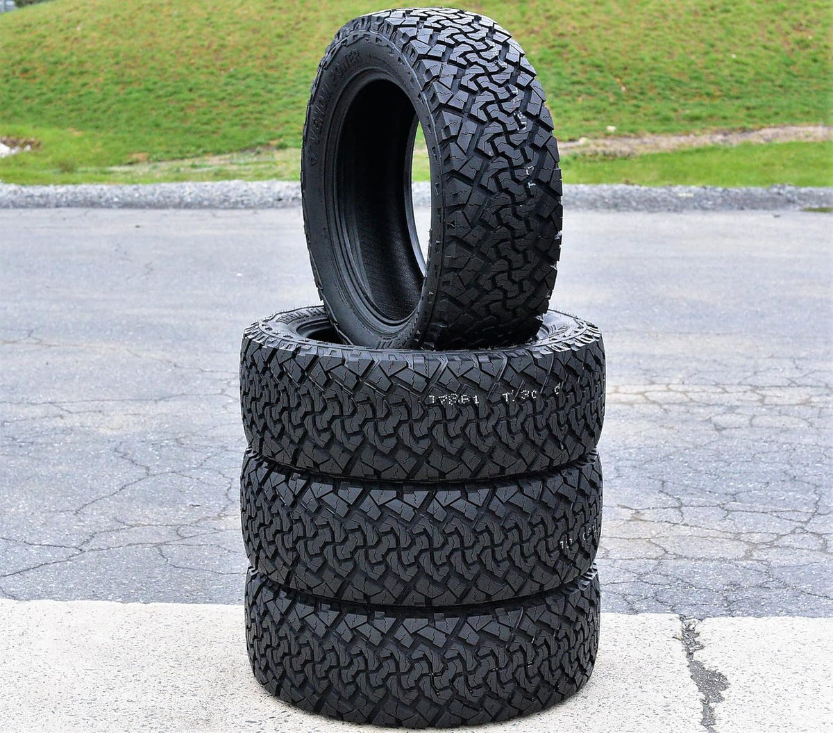 Set of 4 All-Terrain Mud Light Truck Radial Tires 35X12.50R17LT Load Range E 10-Ply BSW M667