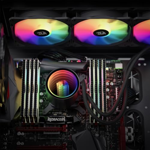Liquid Cooling System CPU Water Cooler with 120mm PWM RGB Fans D98391