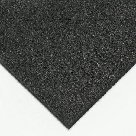 Black 1/4x22 Thick x 4ft Width x 8ft Length Rubber Sheet I5188