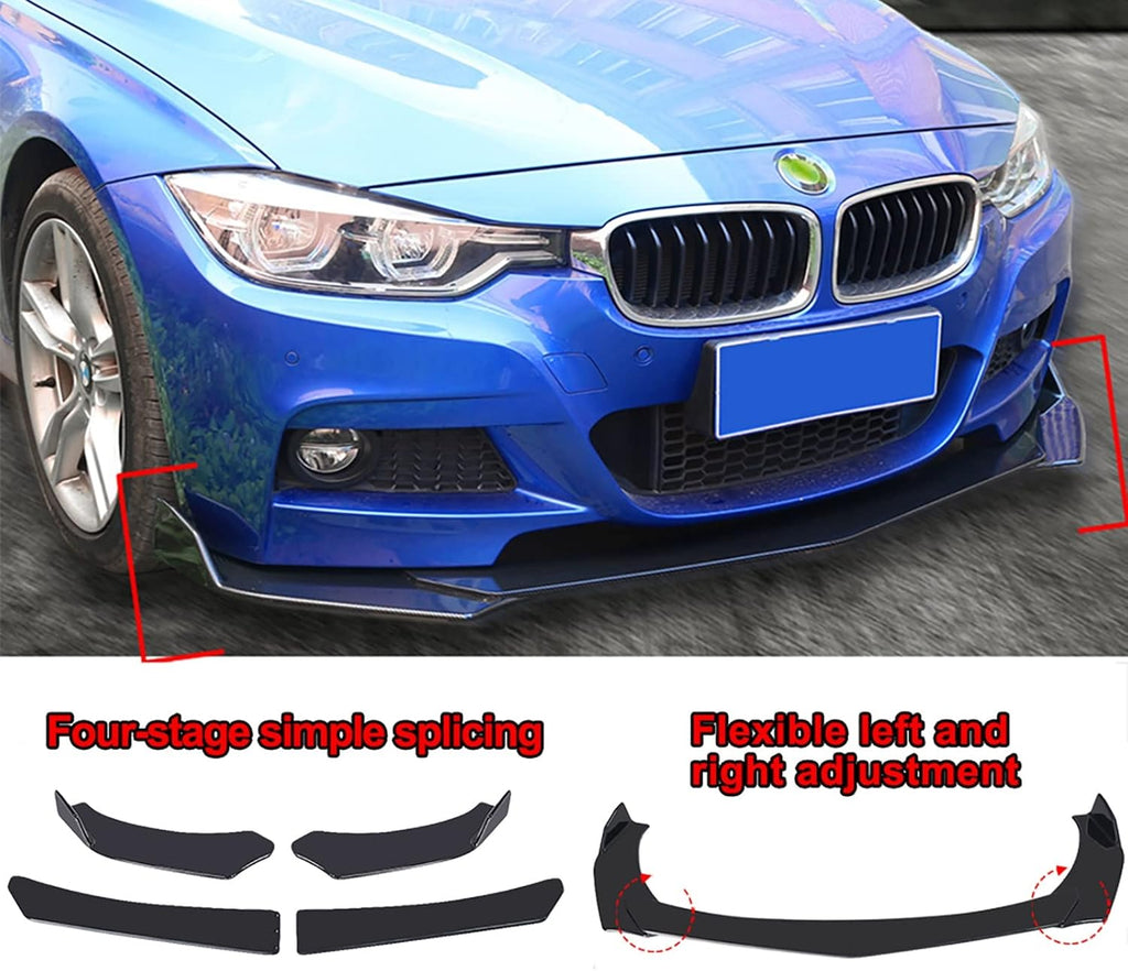 Universal Front Bumper Lip Chin Spoiler PP Pack of 2 J818