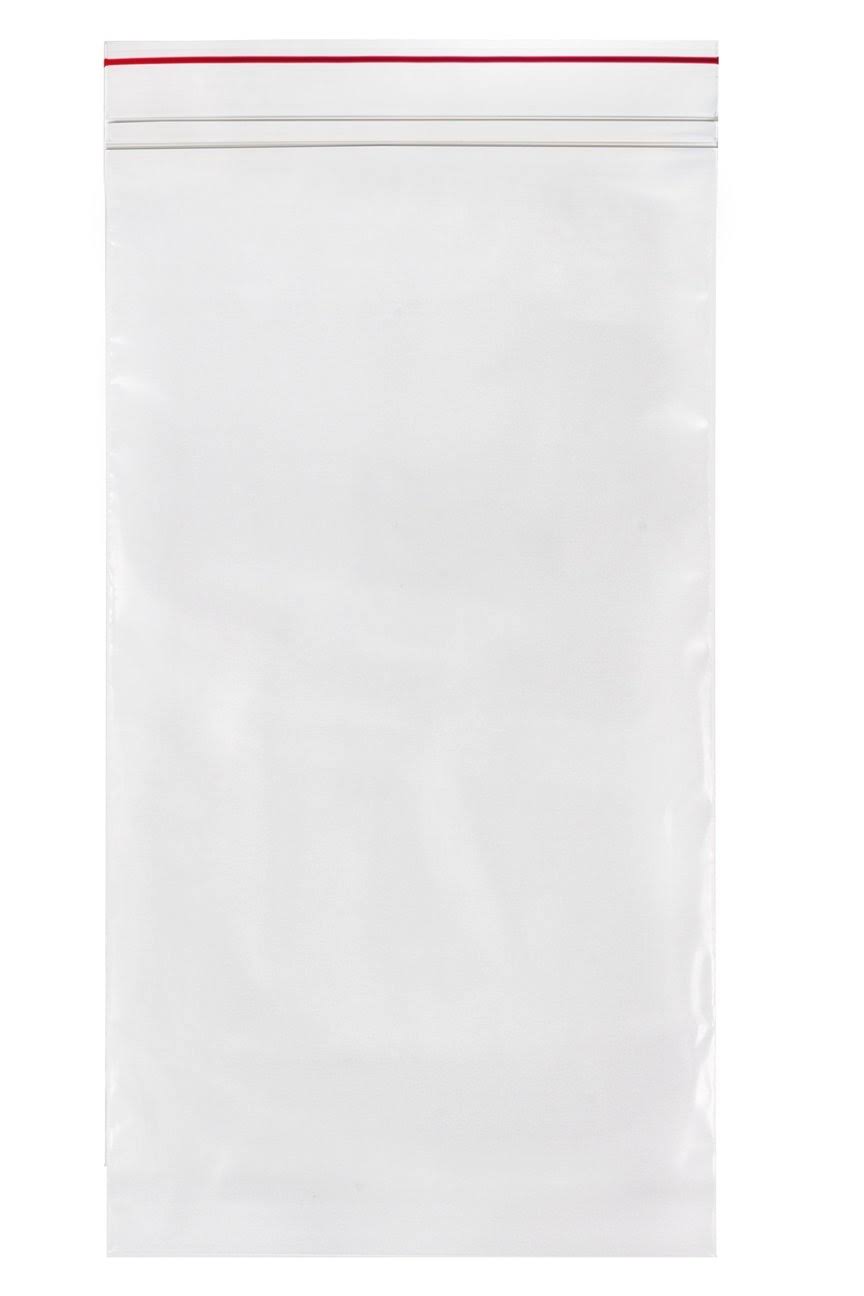 Reclosable Poly Bag with Zip Seal, Pack of 250 Y946