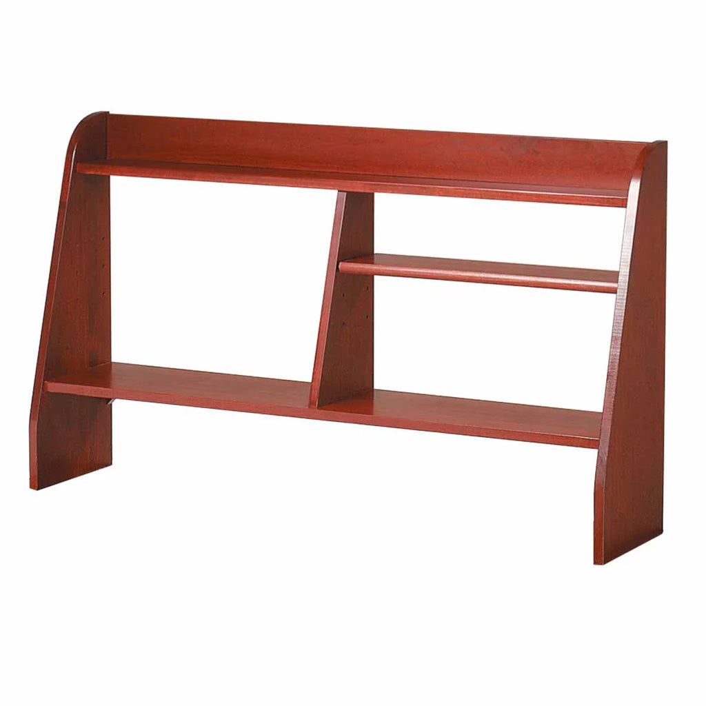Cherry Stain Hardwood Computer Desk Shelf I23709