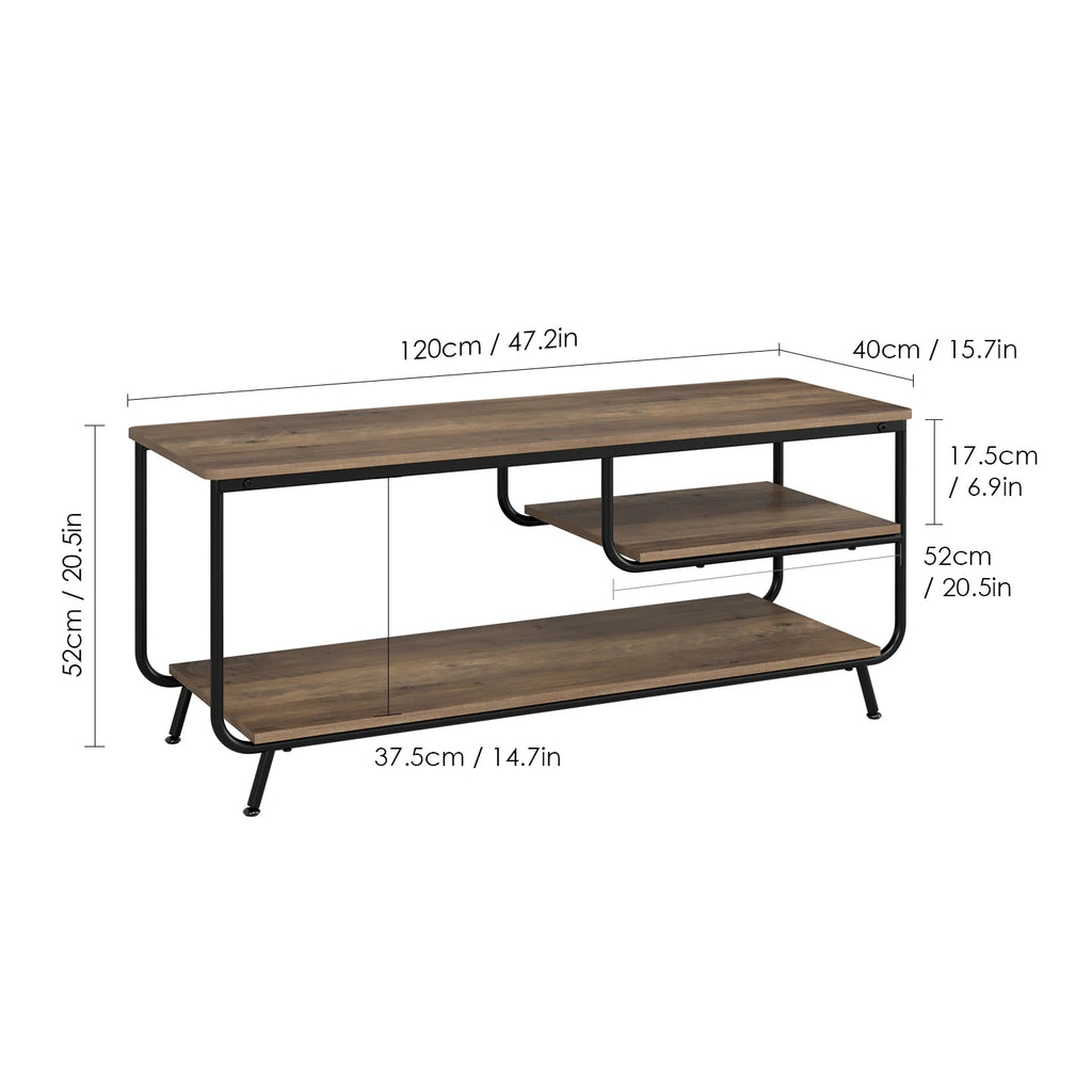 Wood 3 Tier TV Stand with Storage R52659