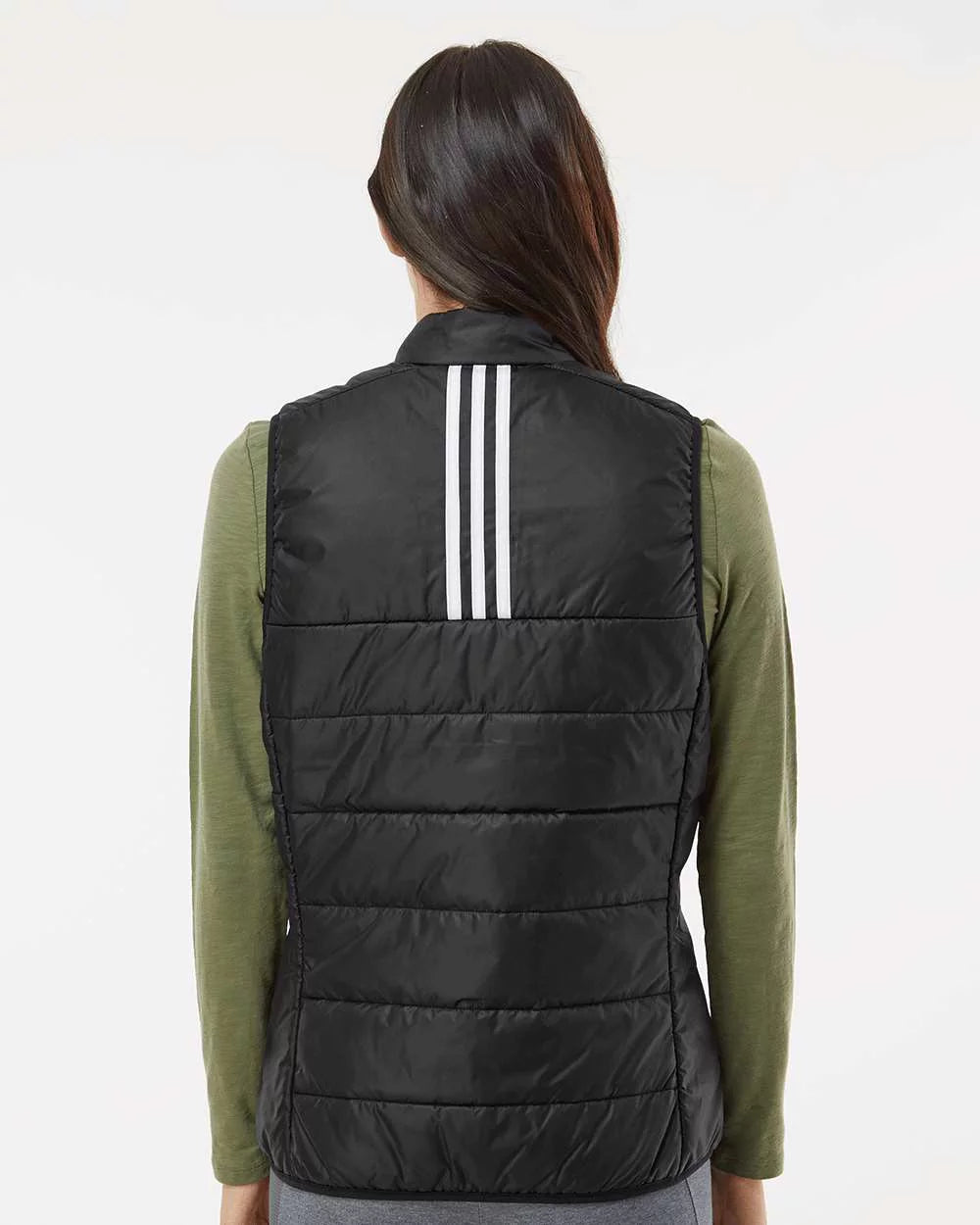 Women's Grey Puffer Vest D8286