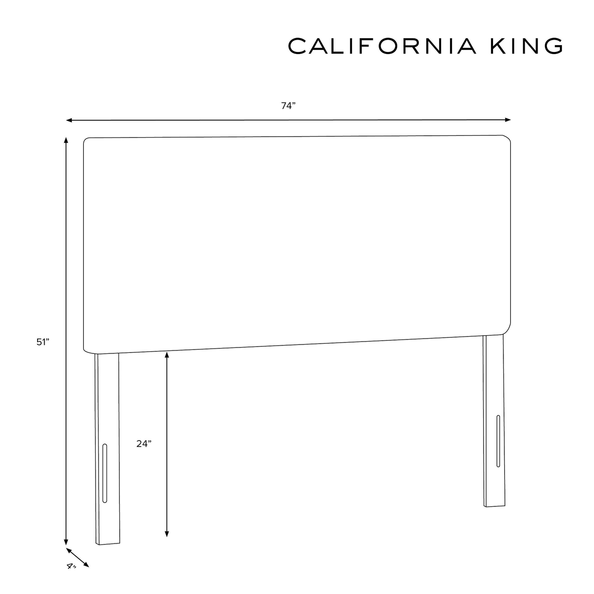 Upholstered Headboard Black White O123