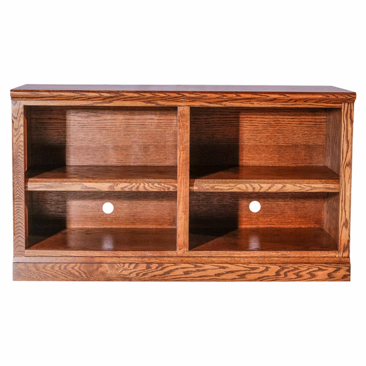 Cherry Alder TV Cart with Open Shelves F63432