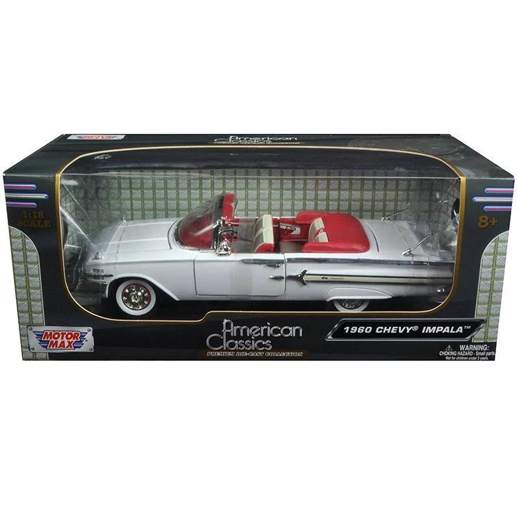 White 1/18 Diecast Model Car J13963