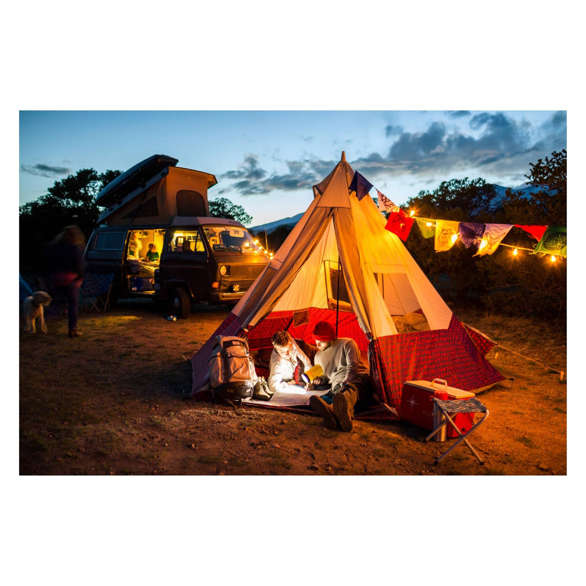 5 Person Camping Teepee Tent K683898