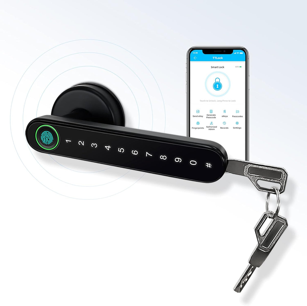 Fingerprint Keyless Entry Door Lock R137880