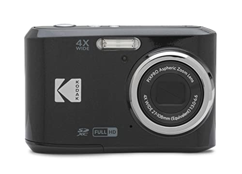 16MP Digital Camera with 4X Optical Zoom 27mm Wide Angle and 2.7" LCD Screen (Black) Z133