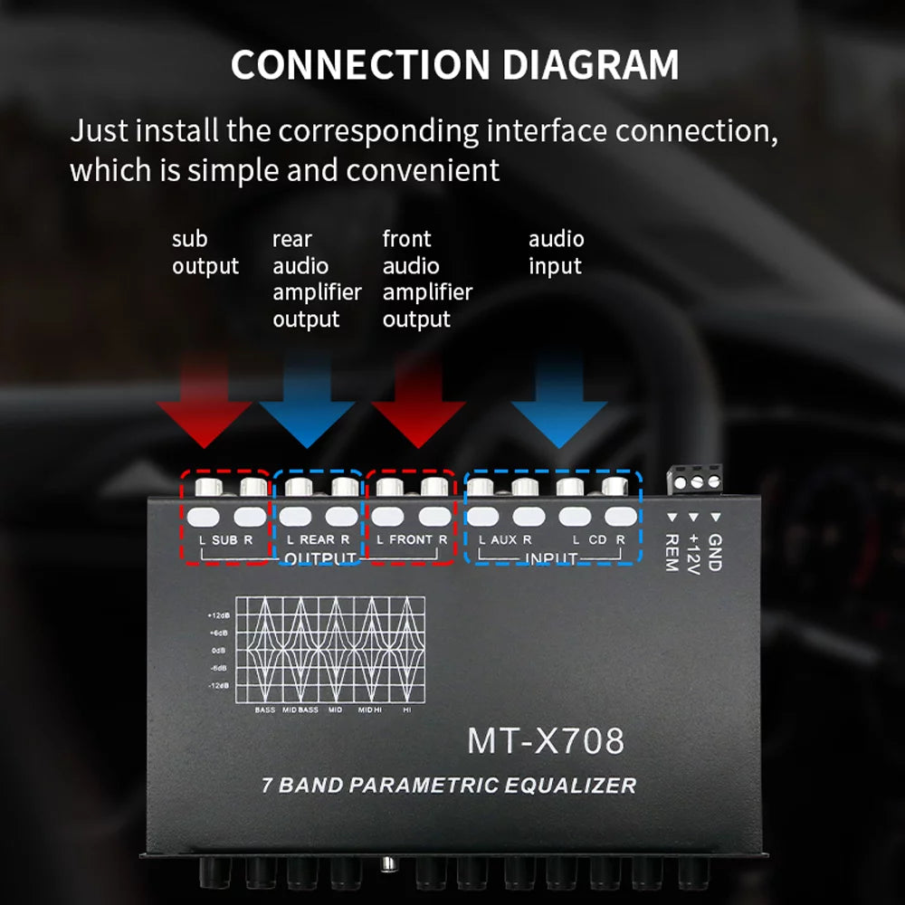 7 Band Car Audio Equalizer O646