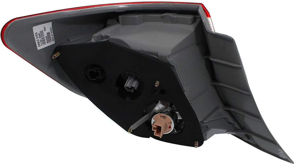 Tail Light Assembly Compatible with 2012-2014 Toyota Camry Outer Red and Clear Lens Passenger Side Pack of 2 A86674