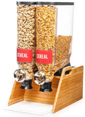 Double Tabletop Dispenser with Bamboo Stand W366