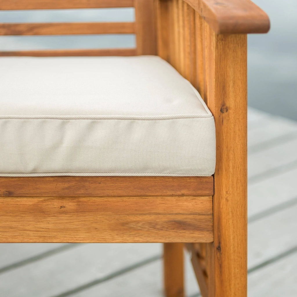Brown Acacia Outdoor Love Seat L585
