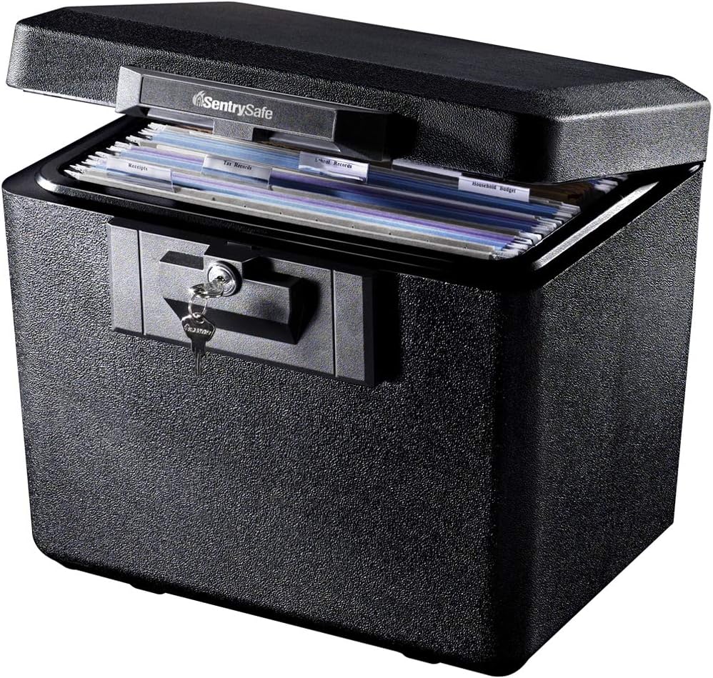Fireproof and Waterproof Document Safes with Key Lock N883374