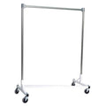 White Heavy Duty Single Rail Garment Rack F948671