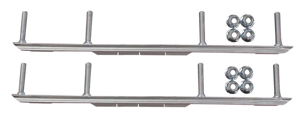 Blue XT Snowmobile Skis with 4.5" Shaper Bars Complete Kit V38016