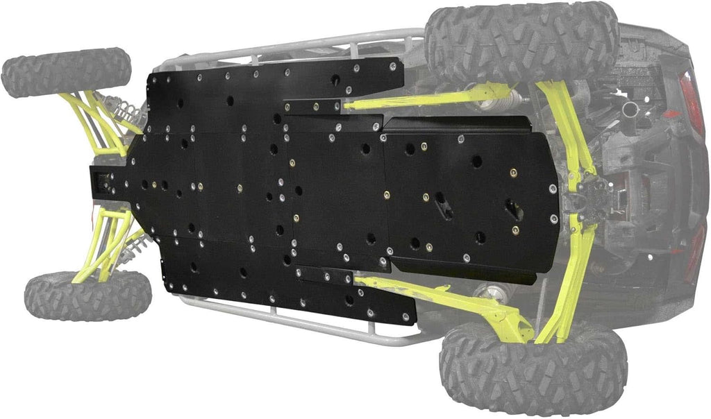 Full Skid Plate for Polaris RZR XP4 1000, 1/2” Thick, Countersunk Bolts A10299