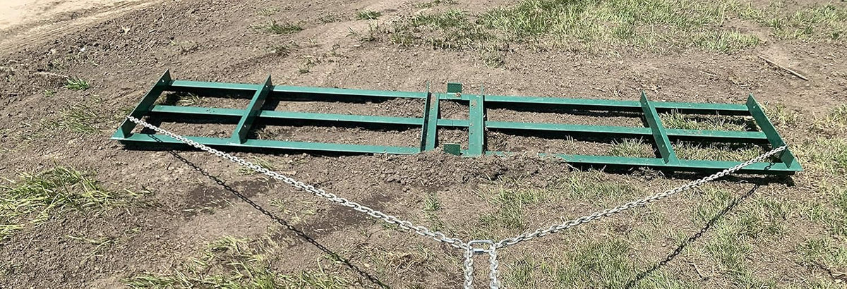 8 Ft Drag Harrow Driveway Grader for ATV, UTV - Tractor Rake - Tow Behind F7750
