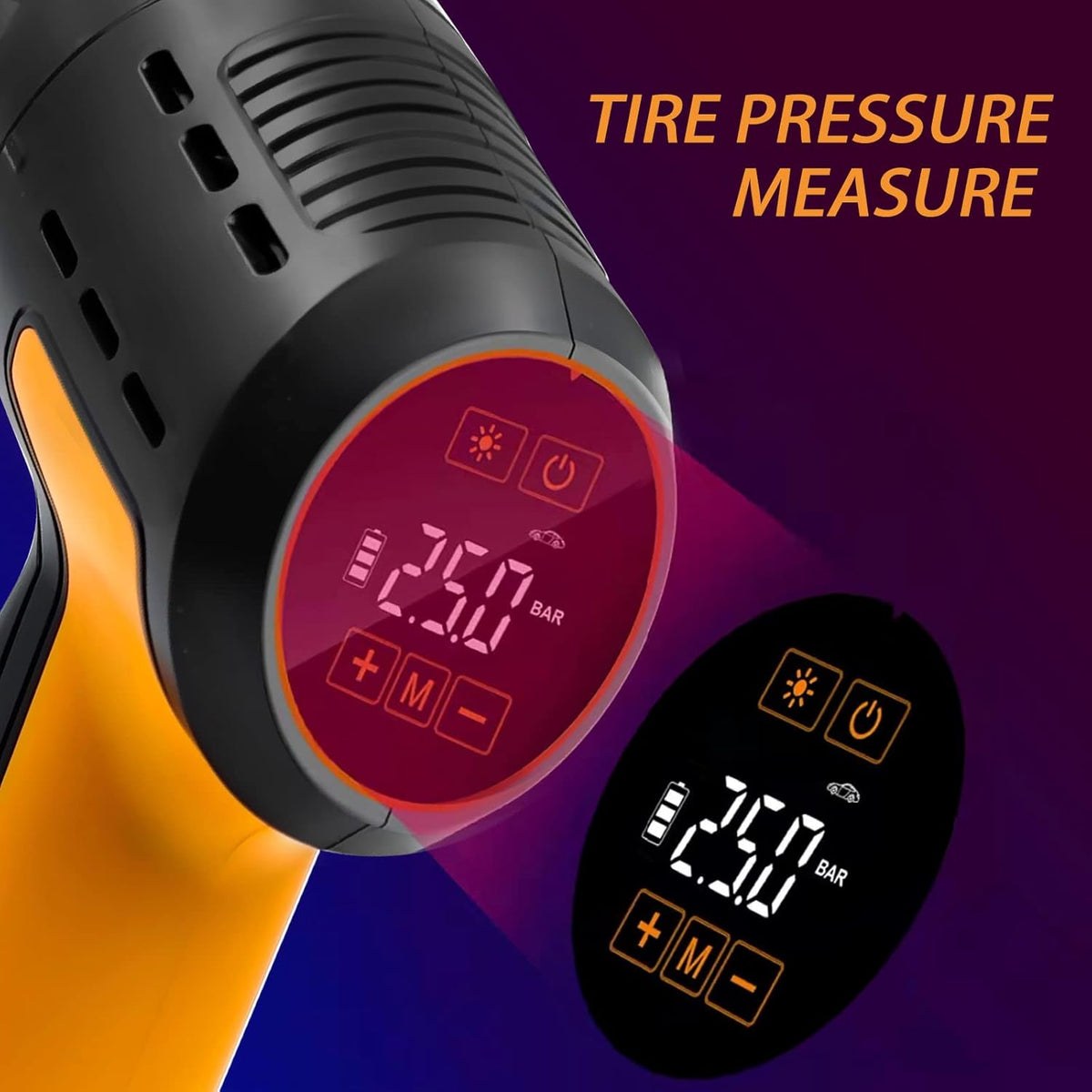 Cordless Rechargeable Handheld Car Vacuum Cleaner Tire Inflator Pack of 2 V4688