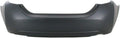 Rear Plastic Bumper Cover Fascia for 2014-2019 Toyota Corolla Sedan, Primed Q232