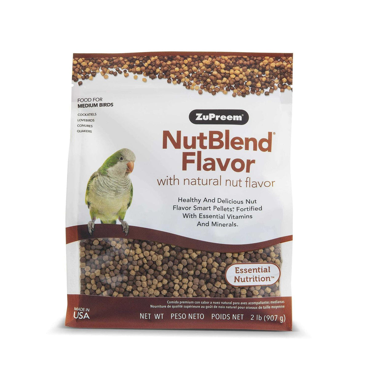 2 lbs Natural Nut Flavor Bird Food I330