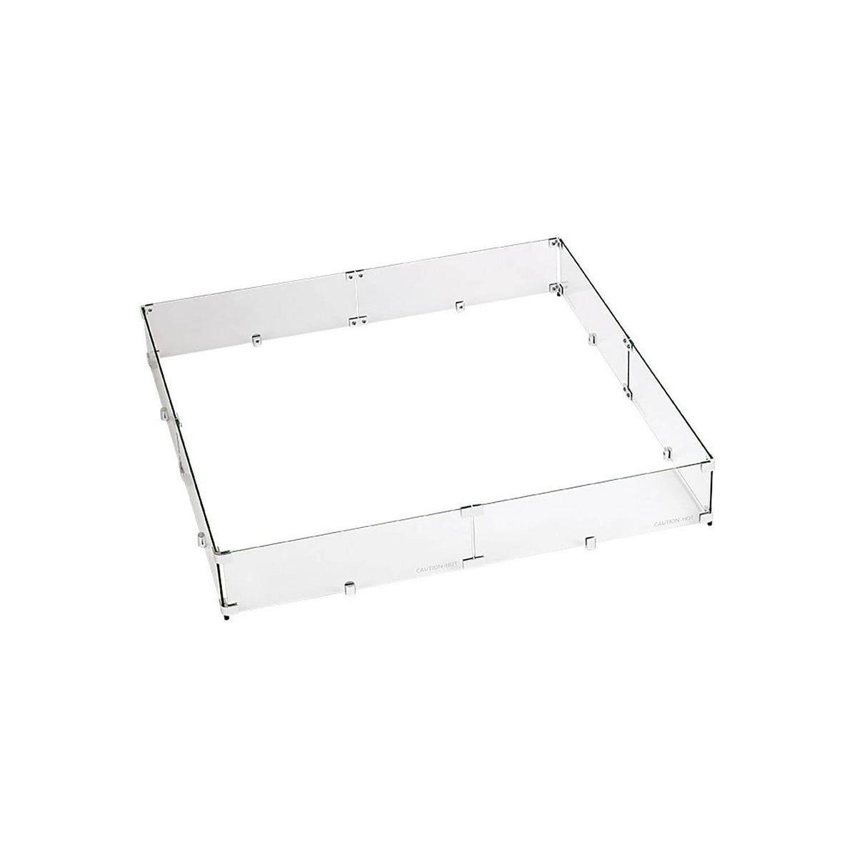 Fire Pit Glass Wind Guard, Square, 35.5x35.5x22 B85469