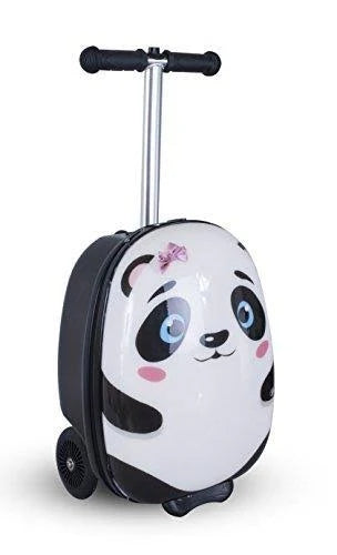 White Polly The Panda Scooter Suitcase Y1589