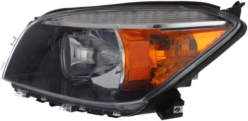 Headlight Assembly 2006 2007 2008 Driver Side Black Housing D3661