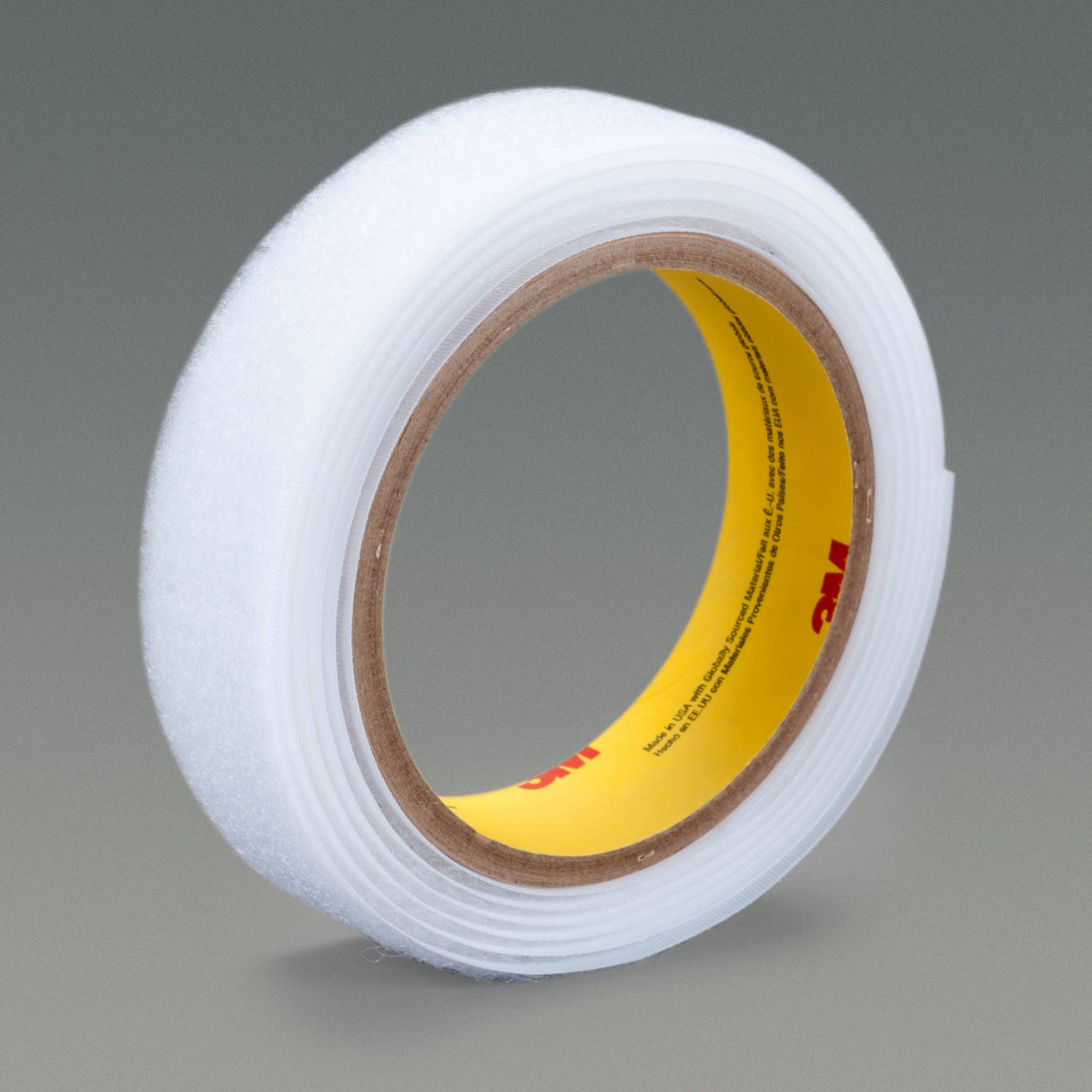 White Plastic Fastener Hook, 1 in x 50 yd, 3 per Case C7468