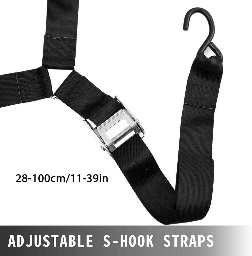 6.8'x 4.1' Heavy Duty Truck Bed Cargo Net with S-Hooks, 1100LBS, Pack of 2 Z33558