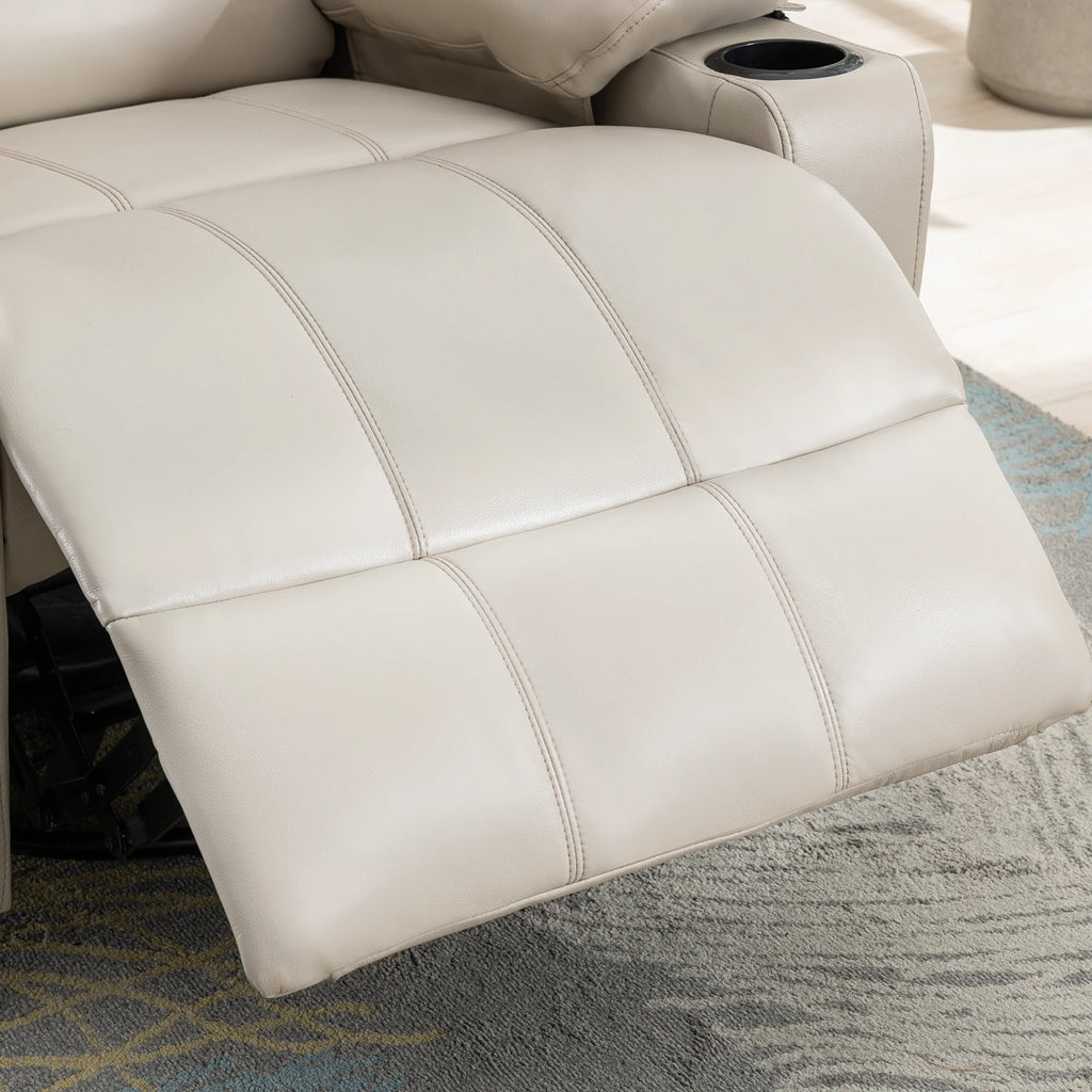 38.19" Wide Manual Swivel Rocker Recliner Chair with Massager and Heat I87454
