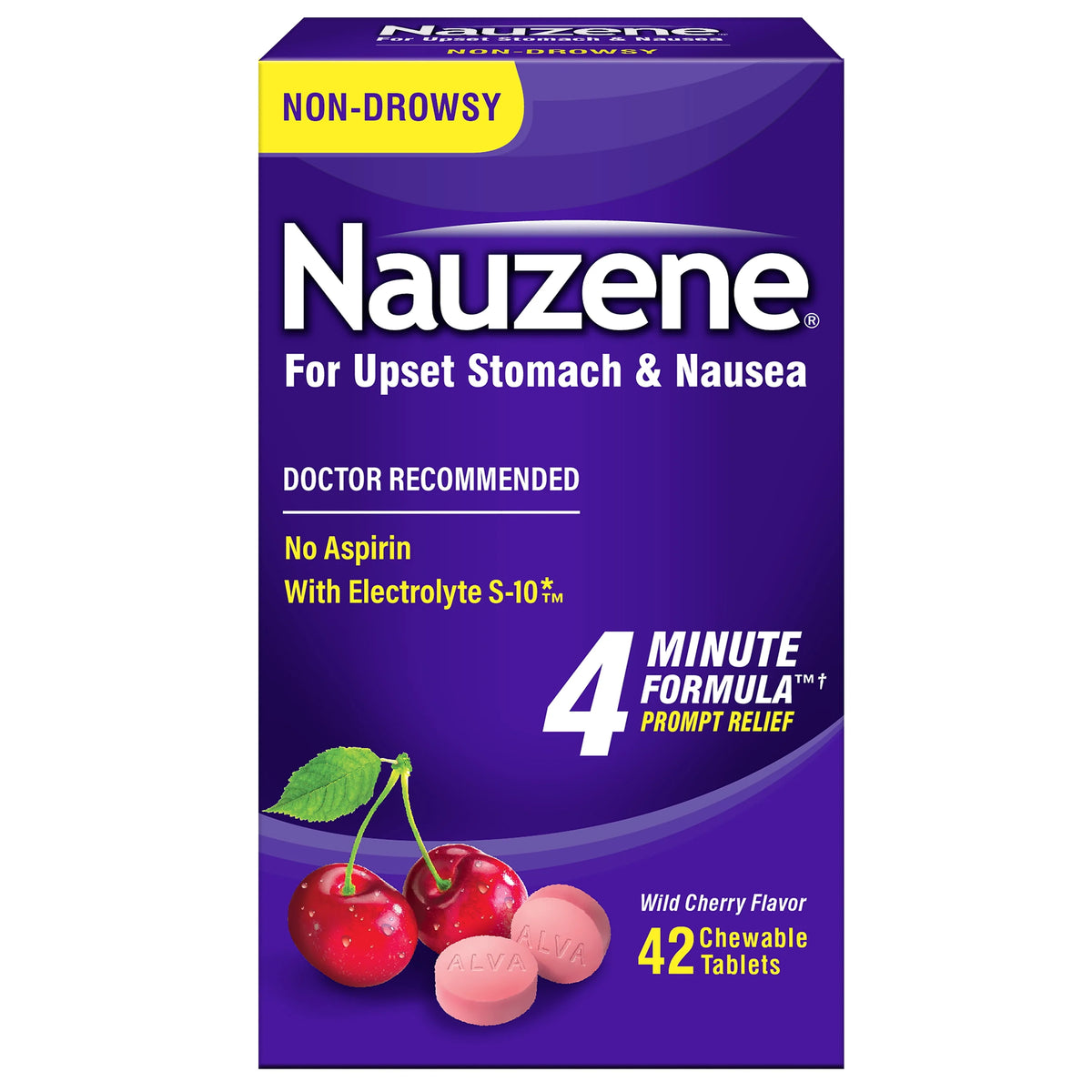 42 Ct Wild Cherry Flavor Chewable Tablets U290