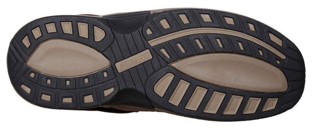 Brown Leather Orthofeet Men&s Shoes A944