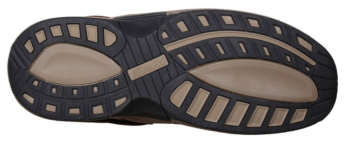 Brown Leather Orthofeet Men&s Shoes A944