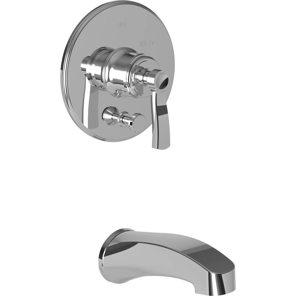Antique Brass Tub and Shower Trim Plate with Handle Y47616