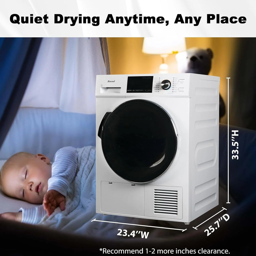 4.4 Cu ft Ventless Heat Pump Front Load Clothes Dryer C792516