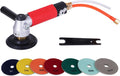 4" Pneumatic Wet Polisher Grinder Sander with 7 Pieces Polishing Pads K5303