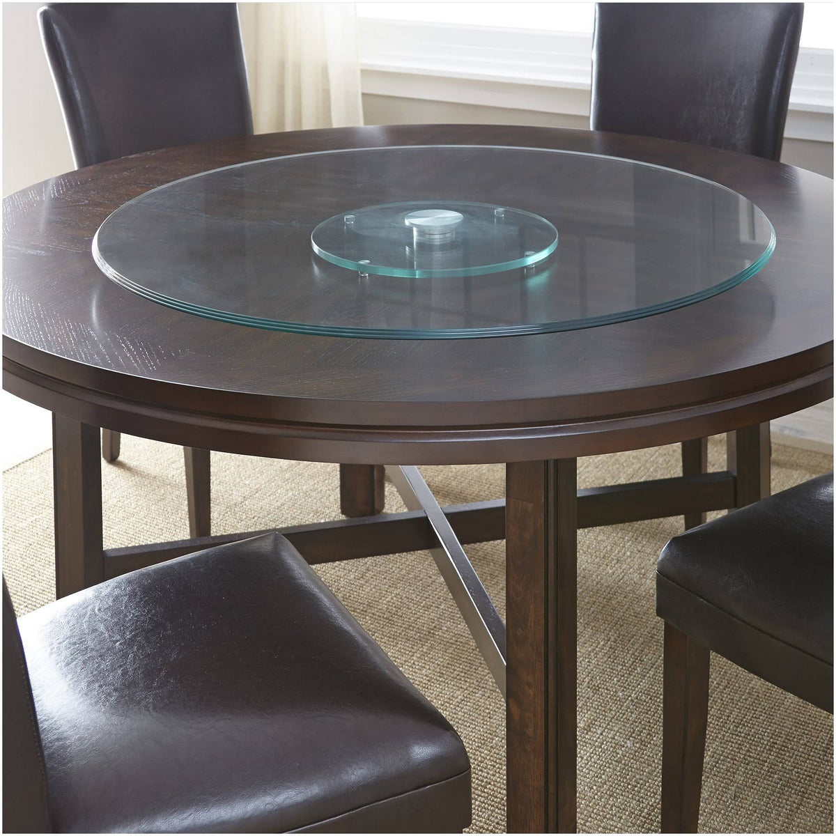 Round Lazy Susan Tempered Glass X19441
